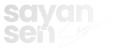 sayan sen logo white